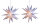 Novaliv 2er Sparset Weihnachtssterne Dekosterne 40cm Weiss Außen Kabel mit Trafo & Timerfunktion 3D Stern 18 Zackig Leuchtstern Weihnachtslicht Winterbeleuchtung 3D Stern Weihnachtslicht