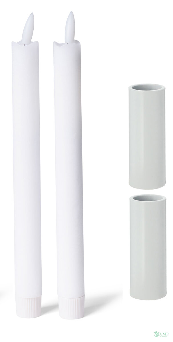Weißer magnetischer Stabkerzenhalter für LED-Premium-Kerzen