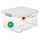 Aufbewahrungsbox mittel 15l 40x29x21 transparent mit Deckel Grau Anthrazit Stapelbox Kiste Box Plastikboxen Stapelkiste Kunststoffbox mit Deckel