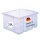 Novaliv Unterbettbox ohne Deckel Rollen 28 l 59x39x15 transparent Stapelbar Unterbettkommode Bettkasten Verstaubox Aufbewahrungsbox Box Kiste