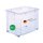 Novaliv Eurobox ohne Deckel Rollen 80l 59x39x45 transparent Aufbewahrungsbox Maxi Stapelbox Stapelkiste Kiste Box Storage Boxes Multibox Plastic Storage Boxes
