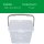 Novaliv Waschmittelbox mit Deckel 7 Liter I Transparent I 23,5 x 18 x 26,5 cm I Box Waschpulver Aufbewahrungsbox mit Henkel Waschmittel Aufbewahrung Waschmittelbehälter Waschpulverbehälter