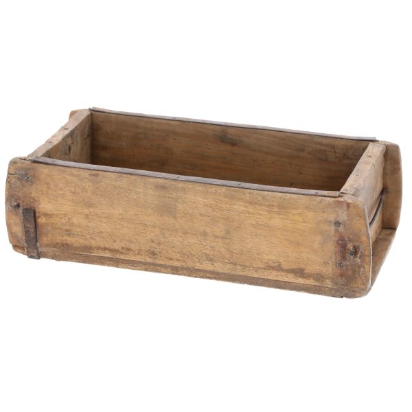 Novaliv Holzkiste Vintage 30 x 15 x 10 cm Alte Ziegelform Holz EIN KAMMER Allzweckkiste aus recyceltem Altholz Jede Form EIN Unikat - Geschenkkiste