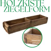 Novaliv Holzkiste Vintage 58 x 15 x 10 cm Alte Ziegelform...