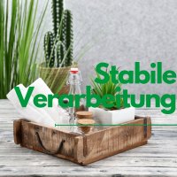 Novaliv Holzkiste Vintage 30 x 25 x 8 cm Alte Ziegelform Holz