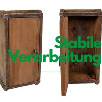 Novaliv Schlüsselkasten Holz 30 x 25 x 8 cm Holzkiste Vintage Alte Ziegelform Holz Groß Allzweckkiste aus recyceltem Altholz Jede Form EIN Unikat