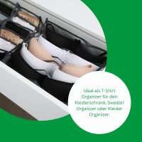 Novaliv BH Organizer Schrank 6 Fächer I 32x12x32 cm I BH Sortierer Schubladen Organizer BH Boxen Aufbewahrung BH Box Schubladen Ordnungssystem BH