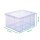 Novaliv Aufbewahrungsbox ohne Deckel klein 2 L transparente Nestbar stapelbare Plastikbox mit Clipverschluss Kunststoff BPA-frei 18,5 x 13,5 x 10 cm