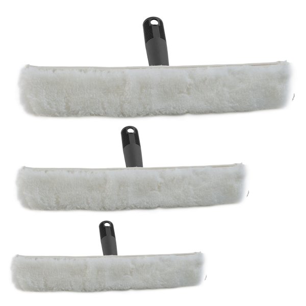 Novaliv Fensterwischer 25 cm + 35 cm + 45 cm Einwascher aus Vlies Einschäumer zum Fensterputzen Fensterwischer Fensterreiniger Fenstereinwäscher Fensterreinigung Fensterputzer