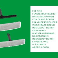 Novaliv Fensterwischer 25 cm + 35 cm + 45 cm Einwascher aus Vlies Einschäumer zum Fensterputzen Fensterwischer Fensterreiniger Fenstereinwäscher Fensterreinigung Fensterputzer