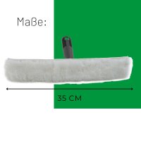 Novaliv Fensterwischer 25 cm + 35 cm + 45 cm Einwascher aus Vlies Einschäumer zum Fensterputzen Fensterwischer Fensterreiniger Fenstereinwäscher Fensterreinigung Fensterputzer