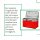 Novaliv Einkaufskorb faltbar mit Kühlfunktion 30 Liter ROT Isolierkorb mit gepolsterten Tragegriffen und Reißverschluss am Deckel Tragekorb