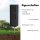 Novatool 1x Steckdosensäule 2-fach außen Anthrazit Edelstahl eckig IP44 mit Erdspieß Steckdose Aussen Gartensteckdose Outdoor Steckdosensäule Garten Steckdosenturm (Elektro)