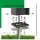 Novatool 1x Steckdosensäule 2-fach außen Braun Edelstahl eckig IP44 mit Erdspieß Steckdose Aussen Gartensteckdose Outdoor Steckdosensäule Garten Steckdosenturm (Elektro)