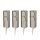 Novatool 1x Steckdosensäule 4-fach Silber gebürstet Edelstahl eckig IP44 mit Erdspieß Garten Mehrfachsteckdose Outdoor Steckdosenleiste Stromverteiler Außen (Elektro)