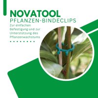 Novatool Pflanzen-Bindeclips 50x Klammern für...