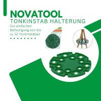 Novatool Tonkinstab Halterung 2x Rankhilfe Tomatenrankhilfe Bambusrohr Bambusstab Zimmerpflanzen Kletterpflanzen Pflanzbefestigung Pflanzhalterung Pflanzensicherung
