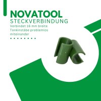 Novatool Steckverbindung für 16mm Stäbe 6x Rankhilfe Tomatenrankhilfe Stabverbinder Zimmerpflanzen Kletterpflanzen Pflanzbefestigung Pflanzhalterung Pflanzensicherung