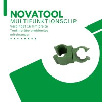 Novatool Multifunktionsclip für 16mm Stäbe 6x...
