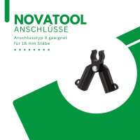 Novatool Anschlüsse Typx für 16 MM Stäbe...