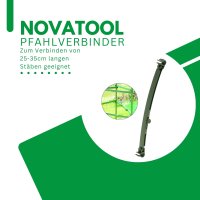 Novatool Pfahlverbinder für Stäbe 25-35 cm 5x...