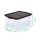 Novaliv Aufbewahrungsbox mit Deckel 15L Anthrazit Nestbar stapelbare Plastikbox mit Clipverschluss Eurobox Kunststoffbox BPA-frei 41 x 29 x 20 cm