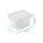Novaliv Aufbewahrungsbox mit Deckel klein 2 L transparente Nestbar stapelbare Plastikbox mit Clipverschluss Kunststoff BPA-frei 19 x 14 x 11 cm