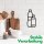 Novaliv Flaschenträger 6 Flaschen - Stabiler Halt - Getränkekorb Kunststoff, Stapelbar, 32x23x28cm SILBER - Ideal für Küche & Keller - Getränkekorb Bierträger Getränketräger Flaschenbox