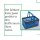 Novaliv Klappbox Blau - 16L Faltkorb mit Henkeln - Vielseitiger Einkaufskorb - Praktische Aufbewahrungsbox