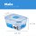 LocknLock Dose HPL311 Vorratsdose - Frischhaltedose 550 ml - Maße (LxBxH): 145 x 110 x 67 mm - Geeignete Dosen zum Einfrieren und Mikrowelle - Lock and Lock Dosen Food Box Meal-Prep-Boxen