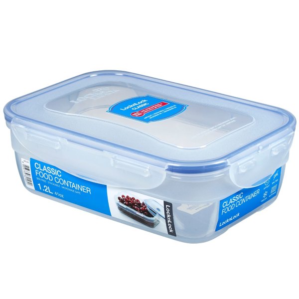 LocknLock Dose HPL321 Vorratsdose - Frischhaltedose 1,2 Liter - Maße (LxBxH): 210 x 146 x 67 mm - Geeignete Dosen zum Einfrieren und Mikrowelle - Lock and Lock Dosen Food Box Meal-Prep-Boxen
