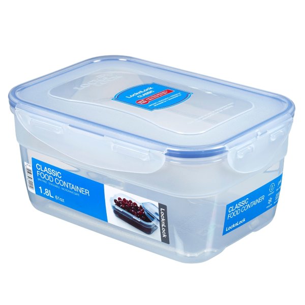 LocknLock Dose HPL322 Vorratsdose - Frischhaltedose 1,8 Liter - Maße (LxBxH): 210 x 146 x 94 mm - Geeignete Dosen zum Einfrieren und Mikrowelle - Lock and Lock Dosen Food Box Meal-Prep-Boxen