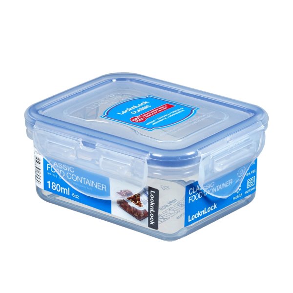 LocknLock Dose HPL805 Vorratsdose - Frischhaltedose 180 ml - Maße (LxBxH): 108 x 88 x 48 mm - Geeignete Dosen zum Einfrieren und Mikrowelle - Lock and Lock Dosen Food Box Meal-Prep-Boxen