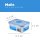 LocknLock Dose HPL806 Vorratsdose - Frischhaltedose 350 ml - Maße (LxBxH): 135 x 102 x 52 mm - Geeignete Dosen zum Einfrieren und Mikrowelle - Lock and Lock Dosen Food Box Meal-Prep-Boxen