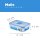 LocknLock Dose HPL810 Vorratsdose - Frischhaltedose 360 ml - Maße (LxBxH): 151 x 108 x 45 mm - Geeignete Dosen zum Einfrieren und Mikrowelle - Lock and Lock Dosen Food Box Meal-Prep-Boxen