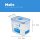 LocknLock Dose HPL812 Vorratsdose - Frischhaltedose 1 Liter - Maße (LxBxH): 151 x 108 x 117 mm - Geeignete Dosen zum Einfrieren und Mikrowelle - Lock and Lock Dosen Food Box Meal-Prep-Boxen