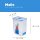 LocknLock Dose HPL813 Vorratsdose - Frischhaltedose 1,8 Liter - Maße (LxBxH): 151 x 108 x 185 mm - Geeignete Dosen zum Einfrieren und Mikrowelle - Lock and Lock Dosen Food Box Meal-Prep-Boxen