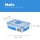 LocknLock Dose HPL815 Vorratsdose - Frischhaltedose 550 ml - Maße (LxBxH): 181 x 128 x 52 mm - Geeignete Dosen zum Einfrieren und Mikrowelle - Lock and Lock Dosen Food Box Meal-Prep-Boxen
