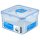 LocknLock Dose HPL822T Frischhaltedose mit Serviereinsatz 1,2 Liter - Maße (LxBxH): 155 x 155 x 87 mm - Geeignete Dosen zum Einfrieren und Mikrowelle - Lock and Lock Dosen Food Box Meal-Prep-Boxen
