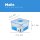 LocknLock Dose HPL822T Frischhaltedose mit Serviereinsatz 1,2 Liter - Maße (LxBxH): 155 x 155 x 87 mm - Geeignete Dosen zum Einfrieren und Mikrowelle - Lock and Lock Dosen Food Box Meal-Prep-Boxen