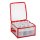 Novaliv 1x Hochwertige Aufbewahrungsbox für Christbaumkugeln bis 6 cm für 32 Kugeln Ordnungsbox mit Papptrenner Weihnachtskugel-Organizer und Deko-Aufbewahrung