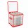 Novaliv 1x Hochwertige Aufbewahrungsbox für Christbaumkugeln bis 6 cm für 64 Kugeln Ordnungsbox mit Papptrenner Weihnachtskugel-Organizer und Deko-Aufbewahrung
