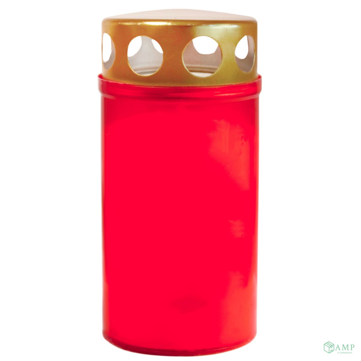 Premium Novaliv Grabkerzen Echtwachs – 40 Std. Rot – 12x6 cm
