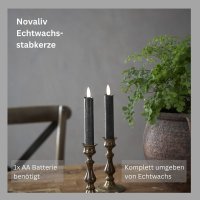 Stabkerzen LED mit Timer GRAU 2er indoor mit Timer...