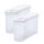 Novaliv Schüttdosen 2er SET Vorratsdose zum Streuen 1,3 Liter - Maße (LxBxH): 22 x 13 x 8,5 cm - Dose mit Deckel 1l für Müsli Mehl Zucker Dosen Küchen Organizer Food Box Meal-Prep-Boxen