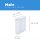 Novaliv Schüttdosen 4er SET 1x Salzstreuer plus 3x Vorratsdosen zum Streuen 4l + 2,4l + 1,3l Dose mit Deckel für Müsli Mehl Zucker Dosen Küchen Organizer Food Box Meal-Prep-Boxen Aufbewahrungsdose
