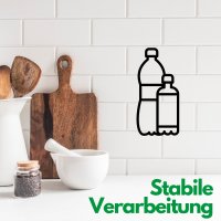 Novaliv Flaschenträger 6 Flaschen - Stabiler Halt - Getränkekorb Kunststoff, Stapelbar, 32x23x28cm Anthrazit - Ideal für Küche & Keller - Getränkekorb Bierträger Getränketräger Flaschenbox