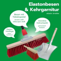 Novaliv Straßenbesen mit Stiel 40 cm Elaston...