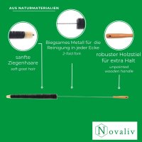 Novaliv Heizkörperbürste Rippenheizkörper Heizungsbürste Heizkörper Reinigungsbürste 115x45x3,5cm IDEAL als Heizung Reinigungsbürste Rippen oder Heizkörper-Staubwedel dustoff Heizungs Bürste