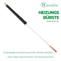 Novaliv Heizkörperbürste Rippenheizkörper Heizungsbürste Heizkörper Reinigungsbürste 115x45x3,5cm IDEAL als Heizung Reinigungsbürste Rippen oder Heizkörper-Staubwedel dustoff Heizungs Bürste